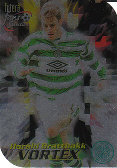 Harald Brattbakk Celtic Glasgow 1999 Futera Fans' Selection Vortex #V3